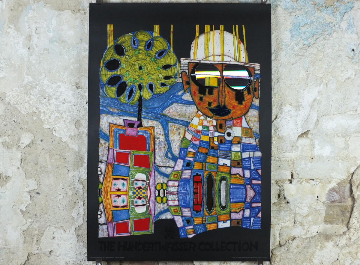 2007 Friedensreich Hundertwasser Poster, Tropical Chinese, Tropenchinese, wall art decor