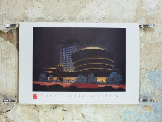 1998 Guggenheim Museum Poster, New York, Frank Lloyd Wright, Solomon R. Guggenheim, wall art decor