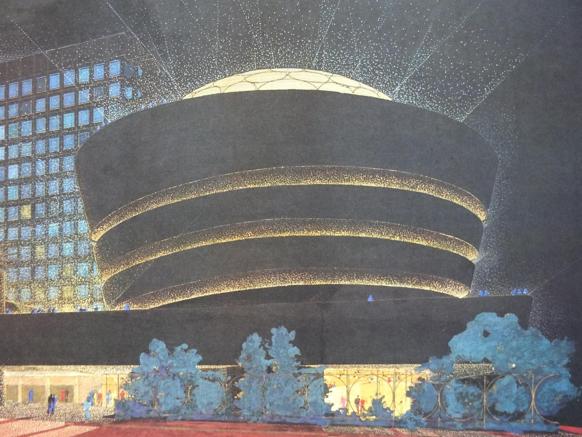 1998 Guggenheim Museum Poster, New York, Frank Lloyd Wright, Solomon R. Guggenheim, wall art decor