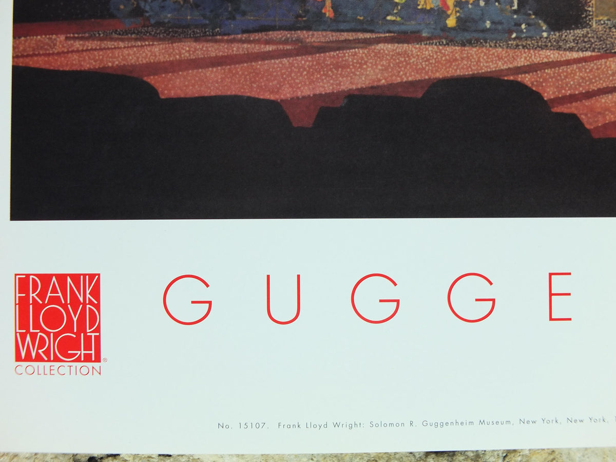1998 Guggenheim Museum Poster, New York, Frank Lloyd Wright, Solomon R. Guggenheim, wall art decor