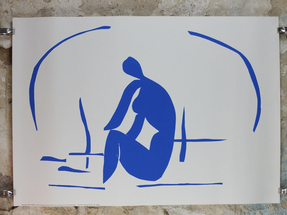 1991 Henri Matisse, Bather among the Reeds 1952, Blue Nudes, Fauvism, Modernism, Post-Impressionism expressionism, exhibition wall art decor
