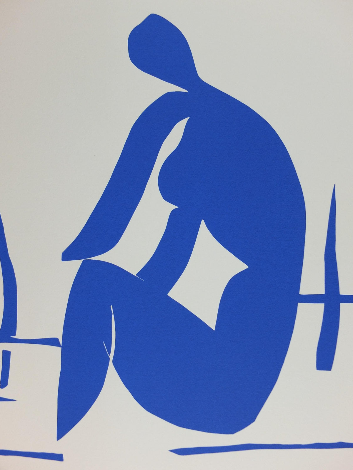 1991 Henri Matisse, Bather among the Reeds 1952, Blue Nudes, Fauvism, Modernism, Post-Impressionism expressionism, exhibition wall art decor