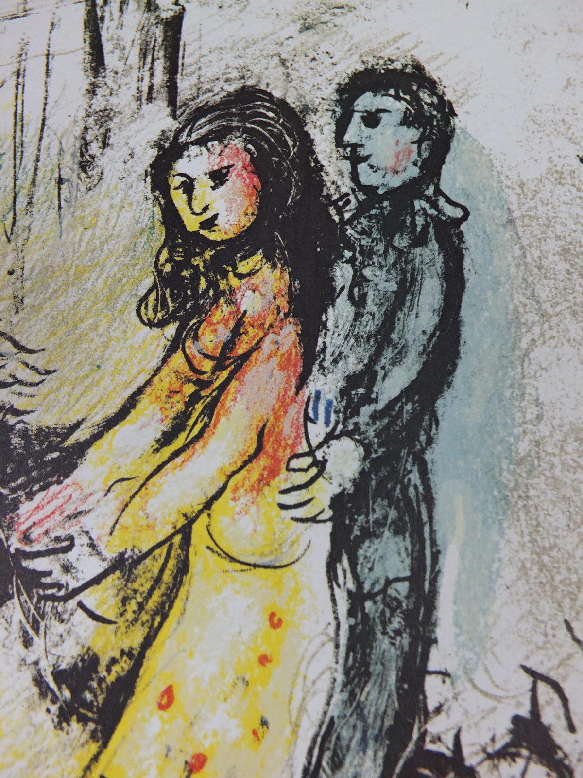 1974 Marc Chagall Poster, The Ride 1970, La Chevauchée, Pace Columbus Ohio, Cubism and Expressionism, gallery exhibition, wall art decor