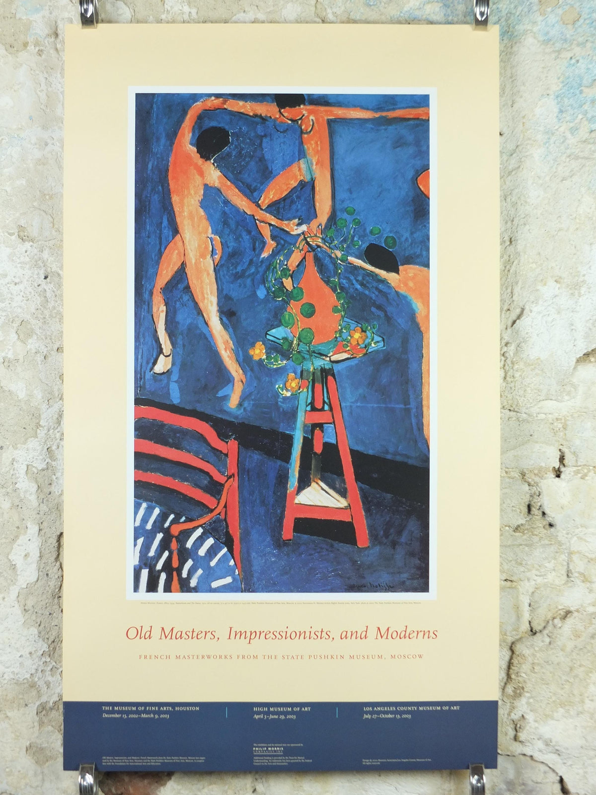 2003 Henri Matisse Poster, Nasturtiums with The Dance, Fauvism, Modernism, Post-Impressionism expressionism, exhibition wall art decor