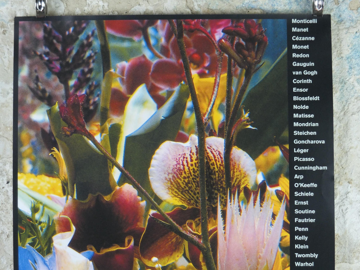 2004 Marc Quinn Poster, Flowers as an Image, Detail of Italian Landscape 2000, Garden, Louisiana Museum of Modern Art retro wall art decor
