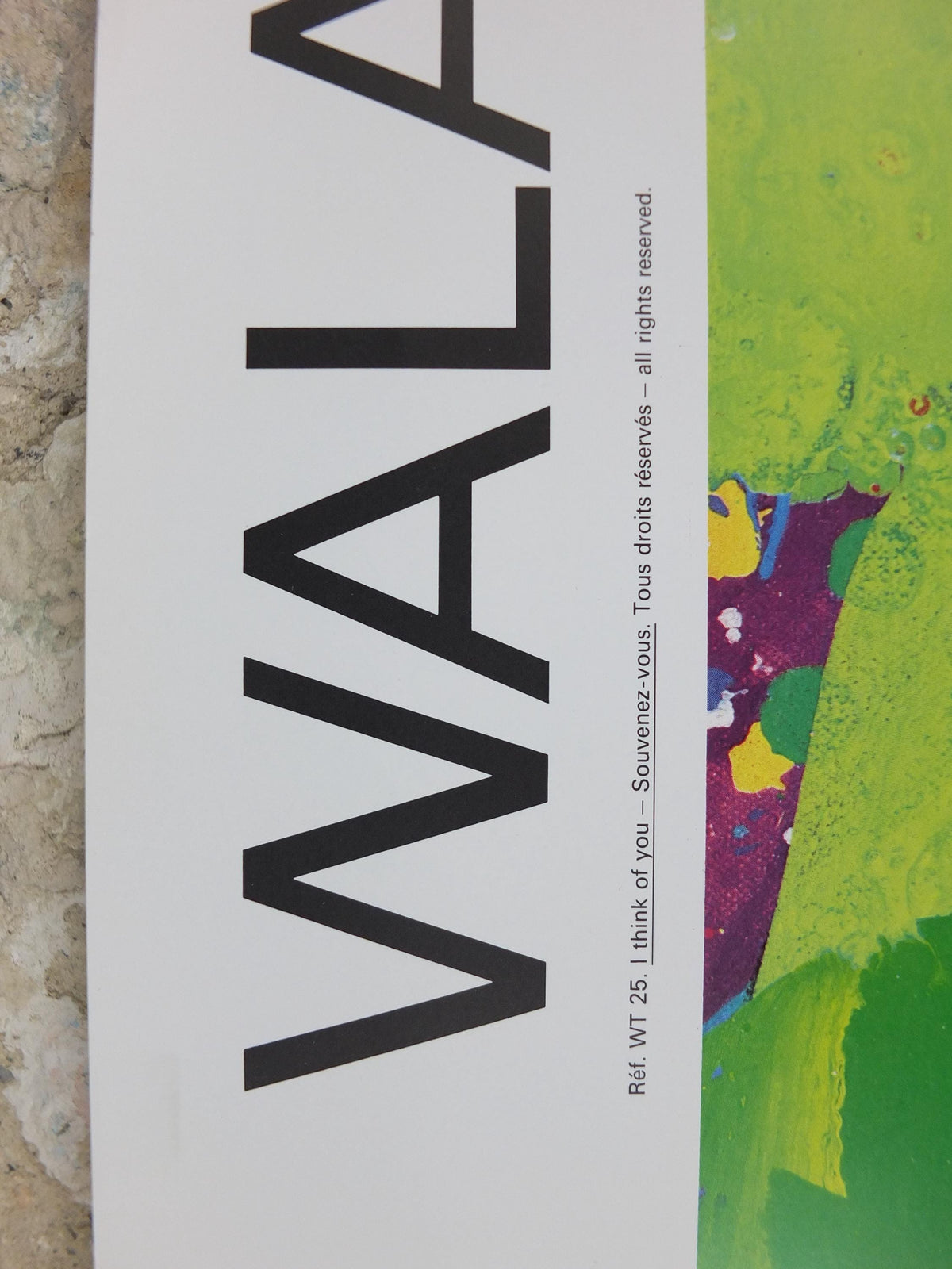 1990s Walasse Ting Poster, Modern Woman, I think of you, souvenez vous, colourful popular figuratism, pop art, gallery, wall art decor