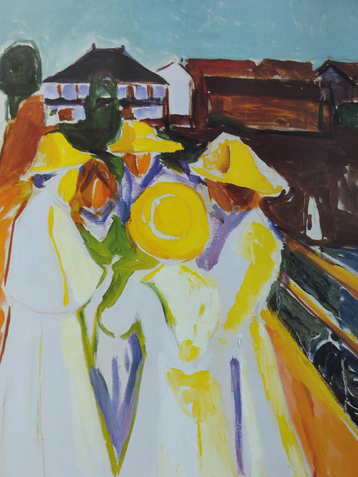 1997 Edvard Munch Poster, The Women on the Bridge 1935, Expressionism, gallery exhibition, wall art decor