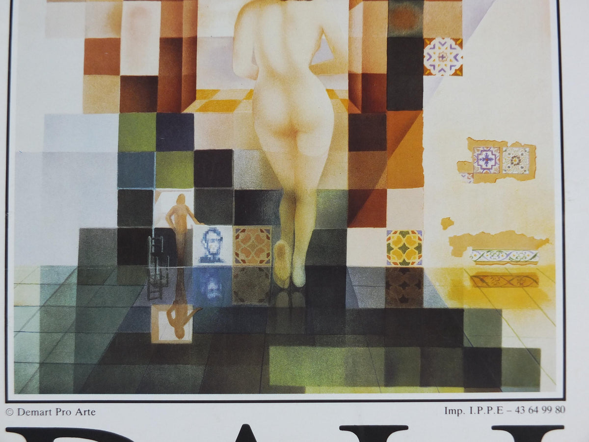 1988 Salvador Dali Poster, Gala Contemplating the Mediterranean Sea Abraham Lincoln Rothko, Neoclassic Cubism Dada Surrealism wall art decor