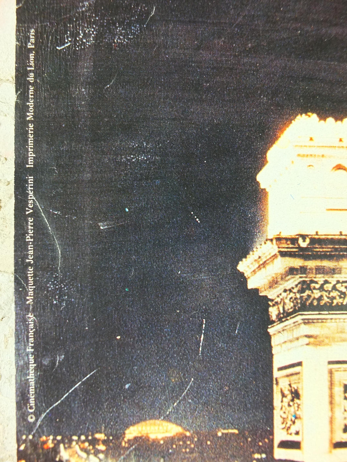 1988 Arc de Triomphe Paris Poster, Coq, French Cinema, Jacques Prévert, Palais de Tokyo, Fondation Maeght, wall art retro decor