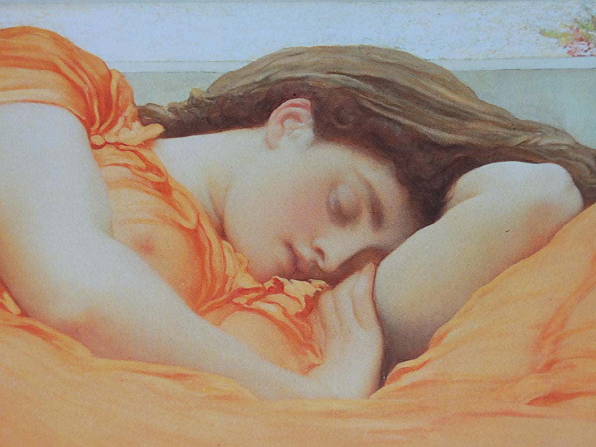 1998 Lord Frederic Leighton Poster, Flaming June, 19th century English painters, academisim art, artist gallery exhibition, wall art decor