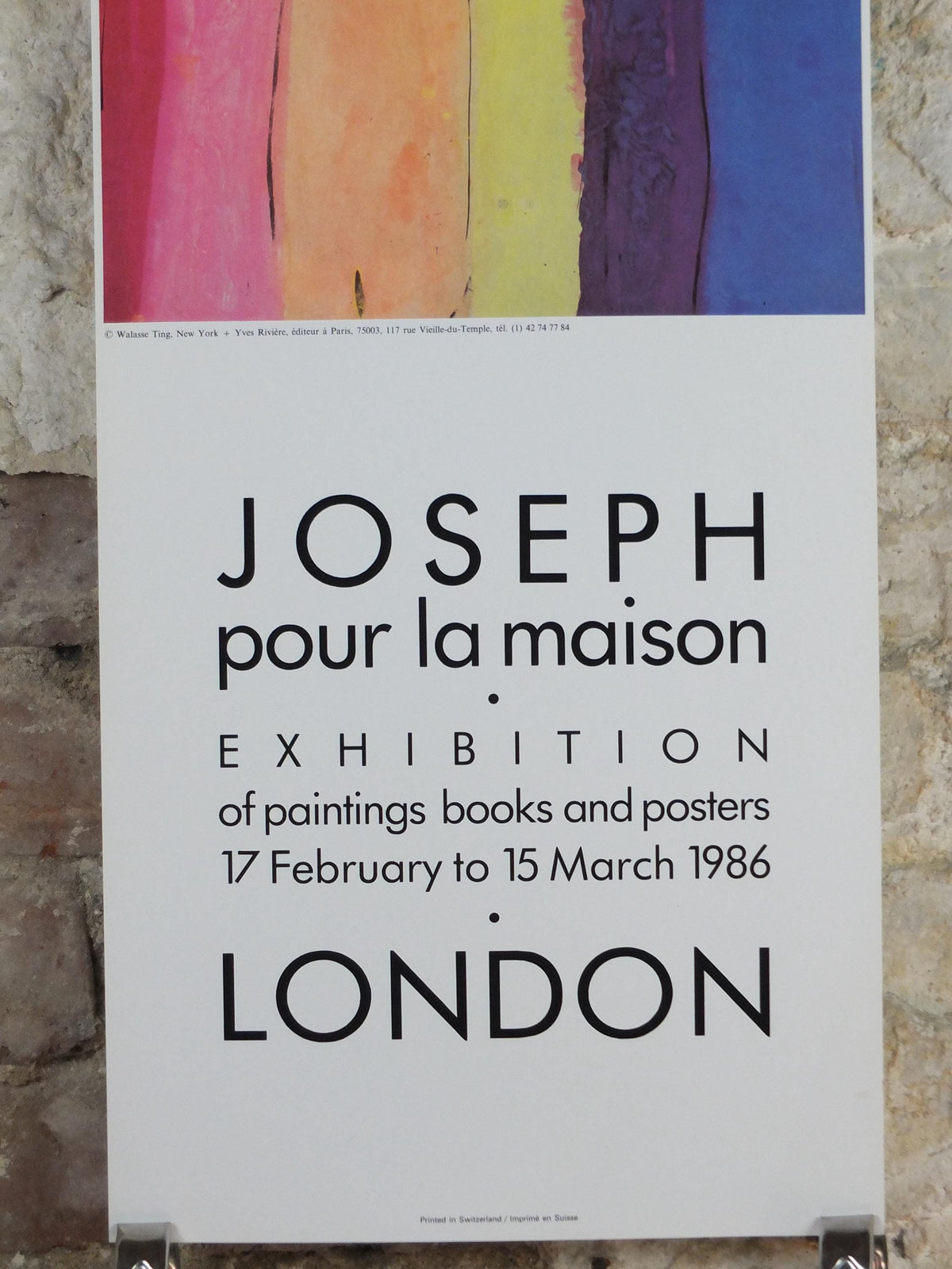 1986 Walasse Ting Poster, Four colourful women with flowers, colourful popular figuratism, pop art, gallery, wall art decor