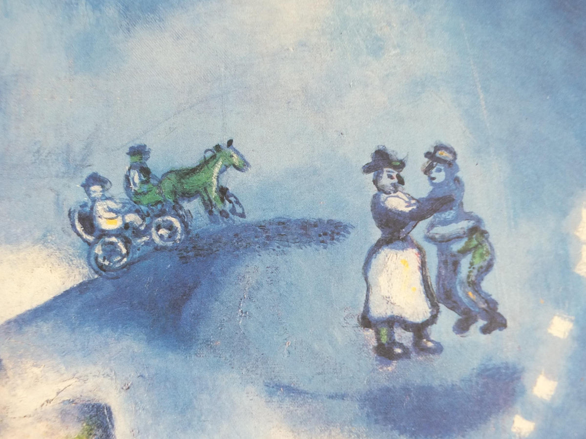 1983 Marc Chagall Poster, La Vie Paysanne 1925, The Peasant Life, Cubism and Expressionism, gallery exhibition, wall art decor