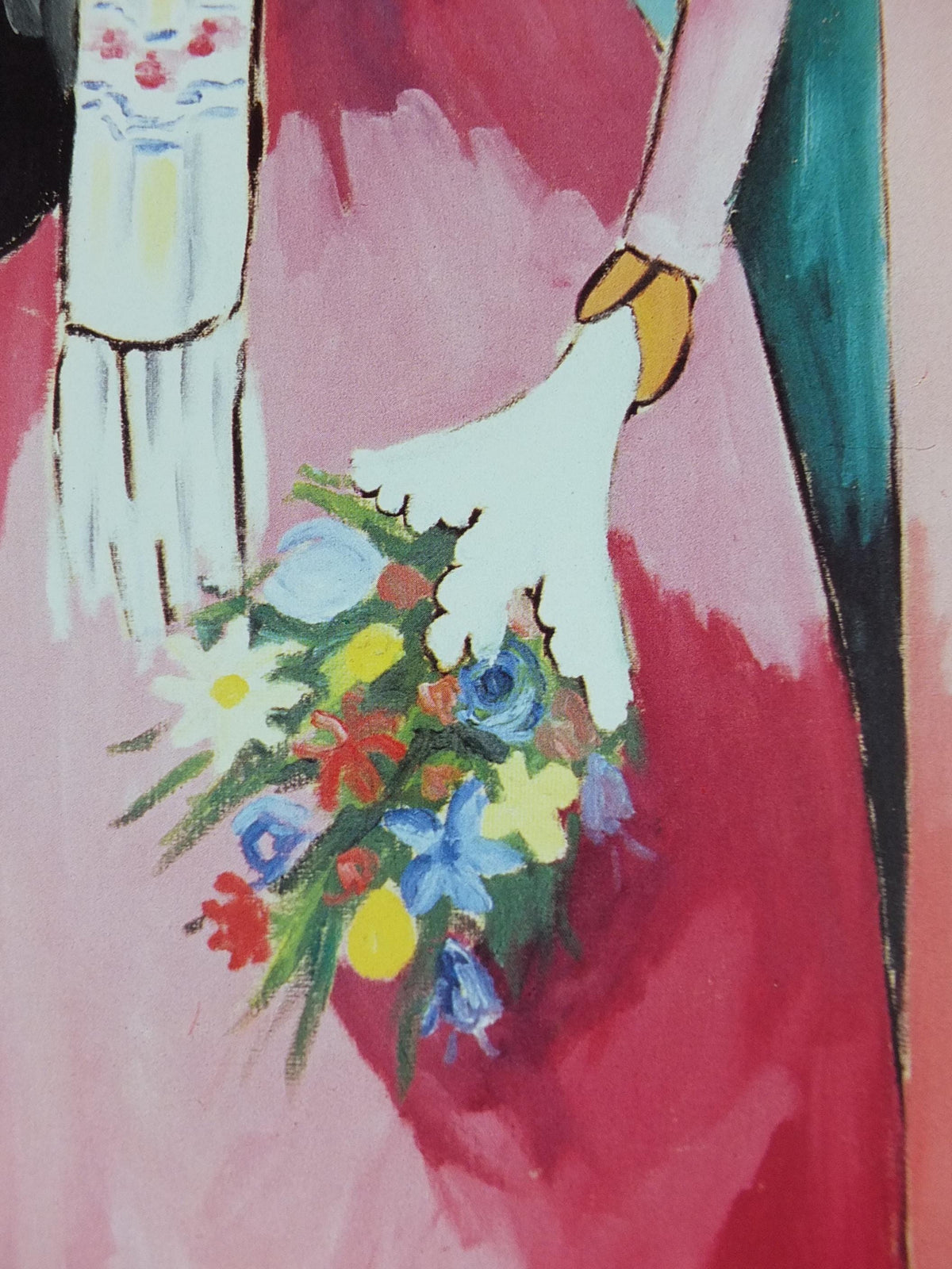 1988 Alberto Magnelli Poster, Les jeunes mariés, the married couple 1914, Abstract Expressionism, gallery exhibition wall art decor