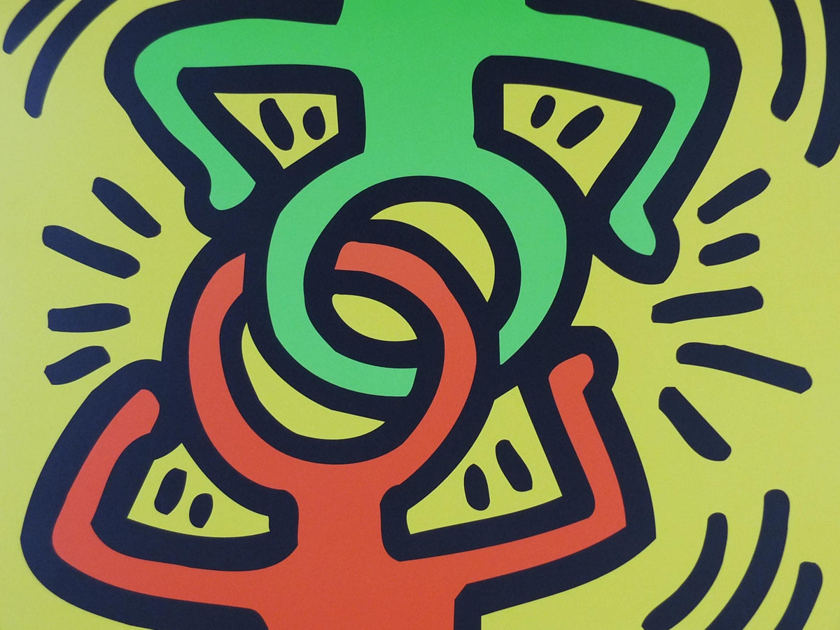 1998 Keith Haring Poster, Headstand 1988, San Francisco Museum of Modern Art, Pop Art, Street, wall art decor