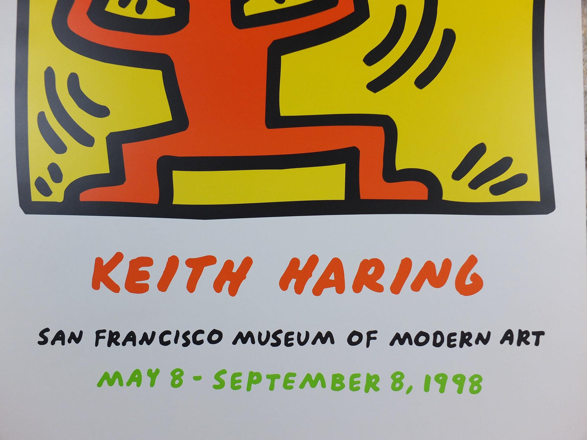 1998 Keith Haring Poster, Headstand 1988, San Francisco Museum of Modern Art, Pop Art, Street, wall art decor
