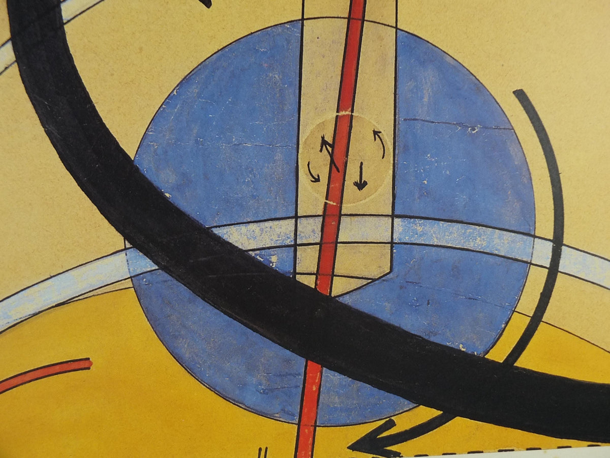 1988 Bauhaus Poster, Laszlo Moholy Nagy, Kinetic-Constructive System, K VII, Kinetisch-Konstruktives System, exhibition, wall art decor