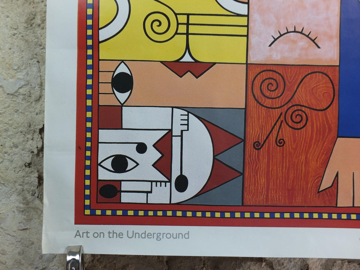 1992 Tube London Underground Poster, Covent Garden, A Garden for All Seasons, by Caroline Anne Brice, travel history, wall art decor