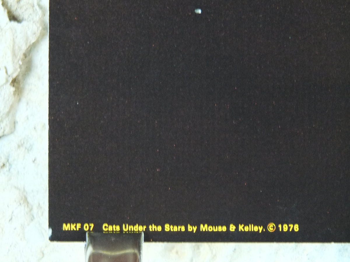 1976 Jerry Garcia Band Poster, Cats under the Stars, Sphinx, by Stanley Mouse and Alton Kelley, music wall art decor