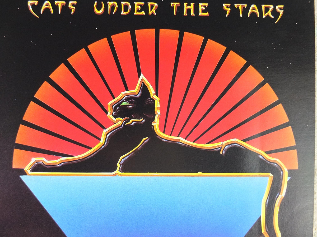 1976 Jerry Garcia Band Poster, Cats under the Stars, Sphinx, by Stanley Mouse and Alton Kelley, music wall art decor