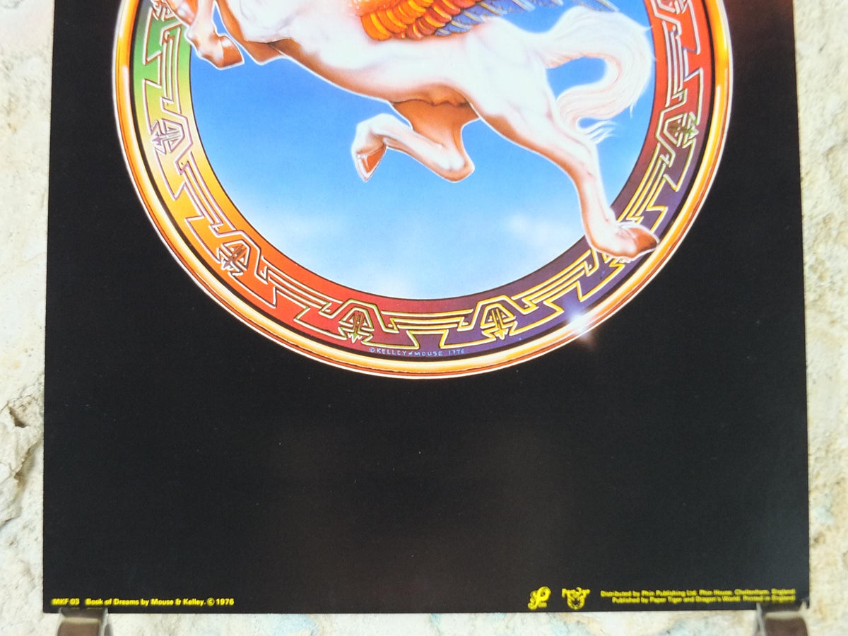 1976 Steve Miller Band Poster, Book of Dreams, Pegasus, by Stanley Mouse and Alton Kelley, music wall art decor