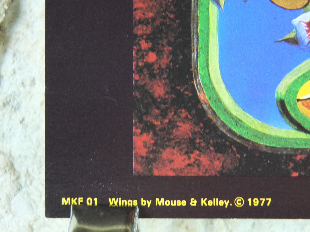 1977 Paul McCartney Wings Poster, In Concert, Beatles, by Stanley Mouse and Alton Kelley, music wall art decor