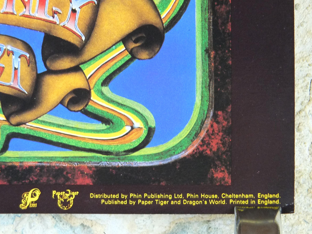 1977 Paul McCartney Wings Poster, In Concert, Beatles, by Stanley Mouse and Alton Kelley, music wall art decor
