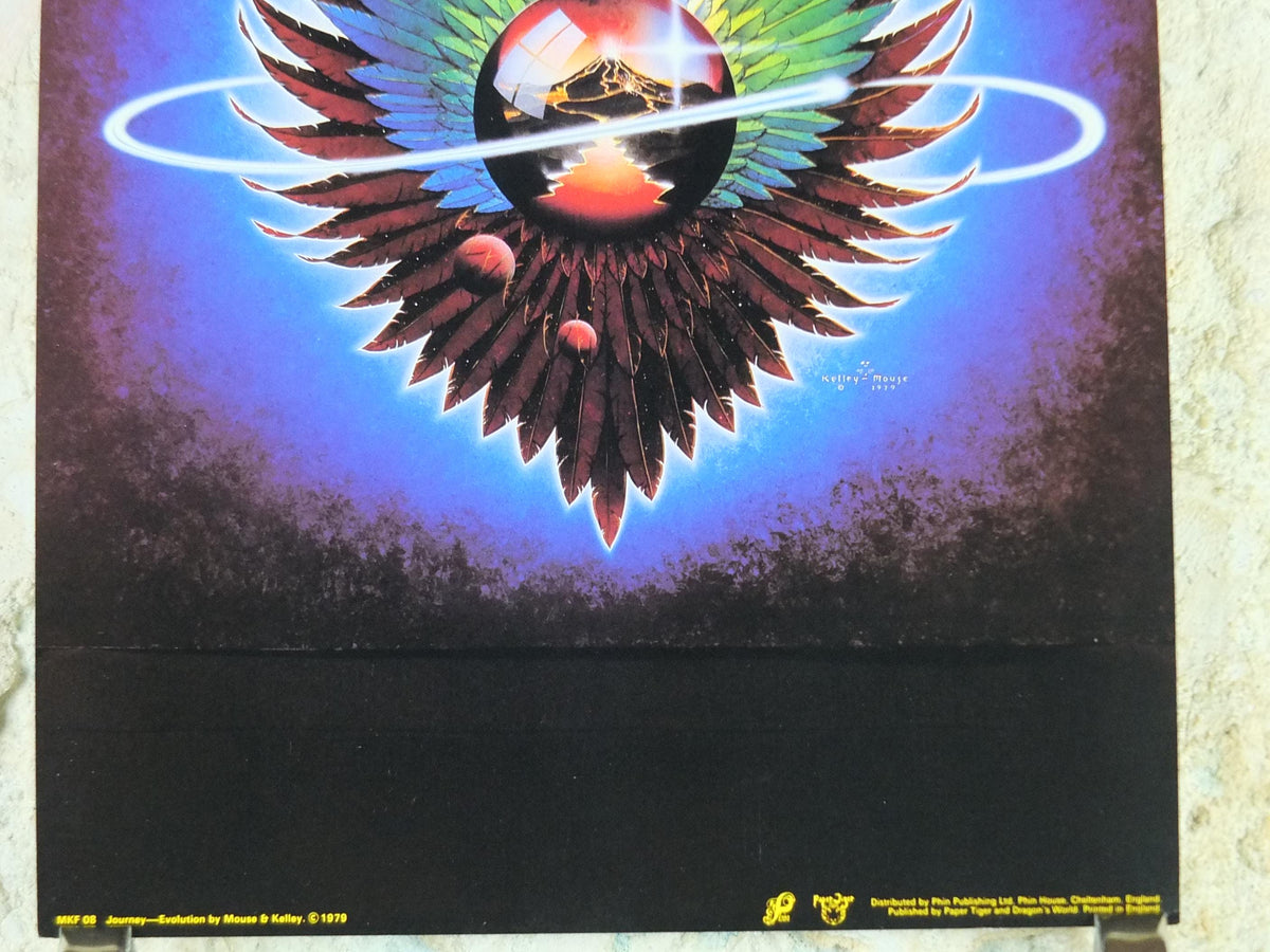 1979 Journey Poster, Evolution, Steve Perry, by Stanley Mouse and Alton Kelley, music wall art decor