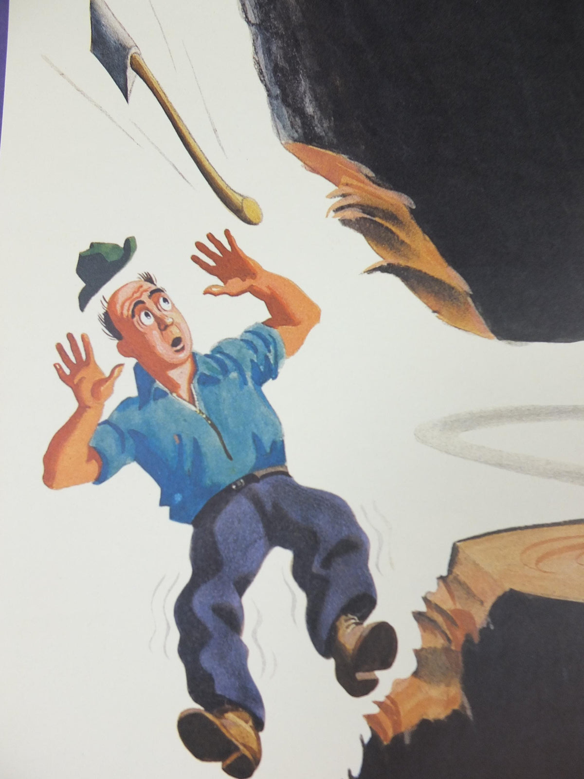 1990s Guinness for Strength Poster, from Guinness Museum, By John Gilroy 1937, lumberjack chopping trees with a Guinness, Wall art decor