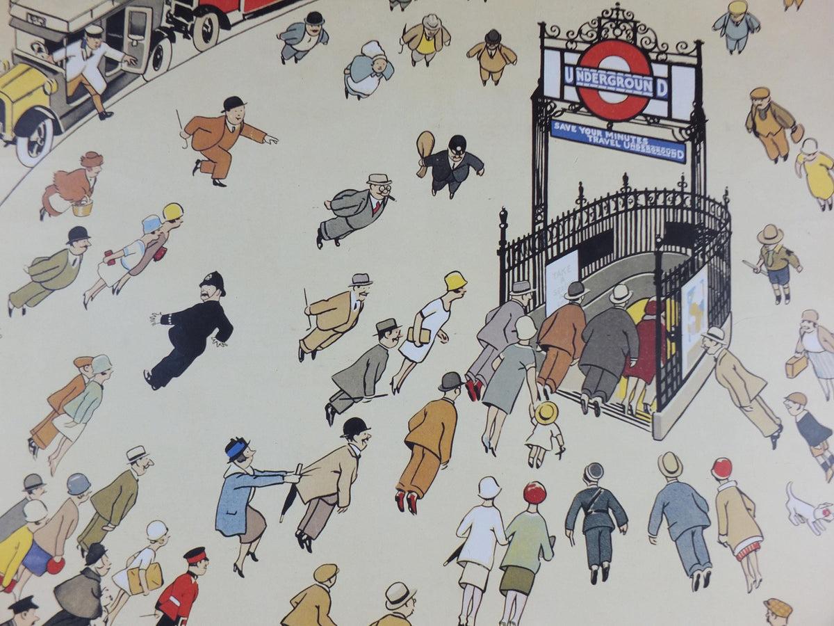 1983 London Underground Poster, The Lure of the Underground by Alfred Leete 1927, The Tube, travel history, wall art decor