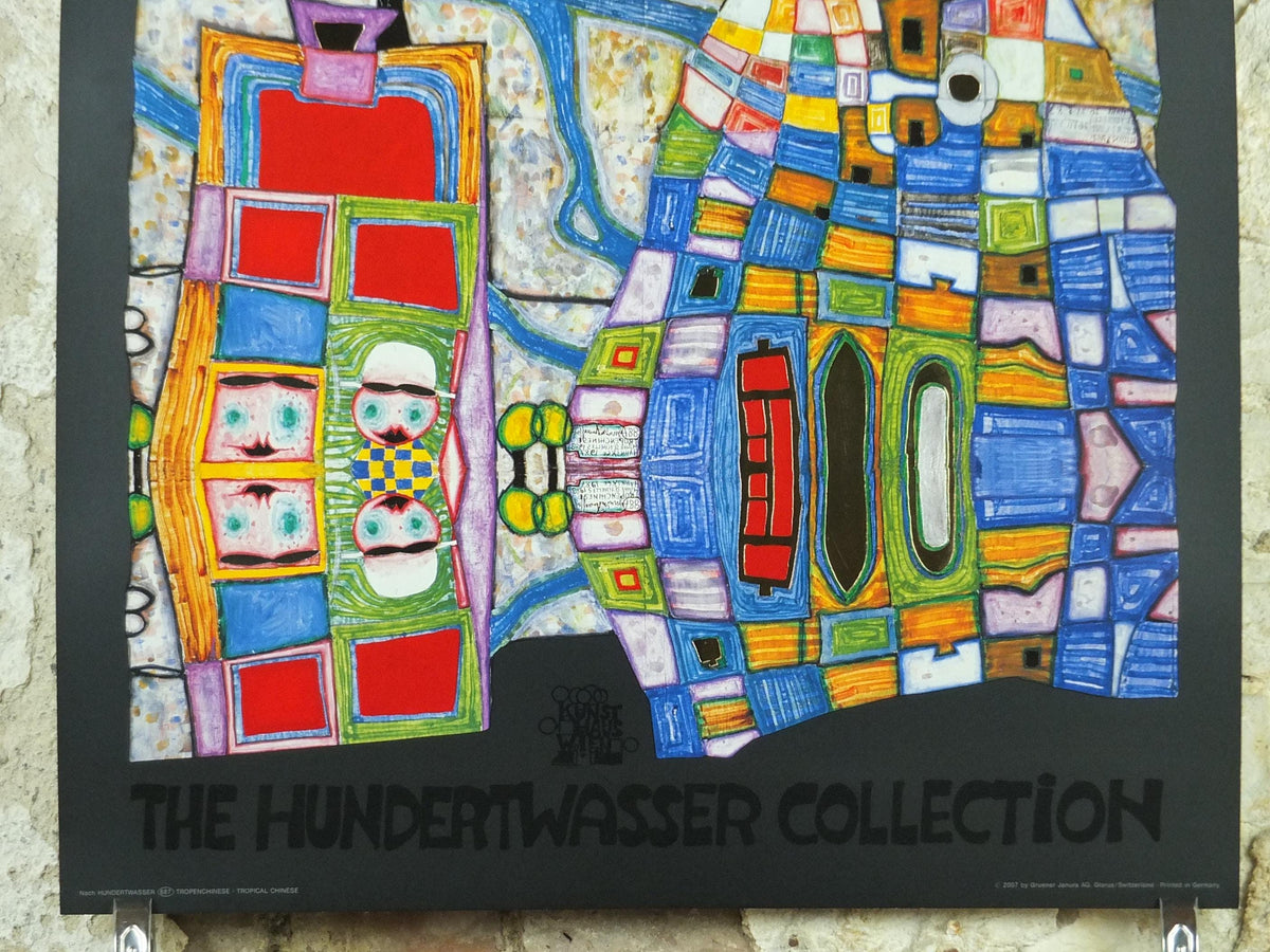 2007 Friedensreich Hundertwasser Poster, Tropical Chinese, Tropenchinese, wall art decor