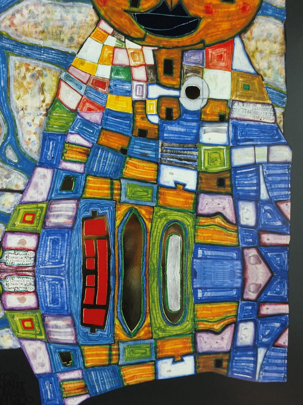 2007 Friedensreich Hundertwasser Poster, Tropical Chinese, Tropenchinese, wall art decor