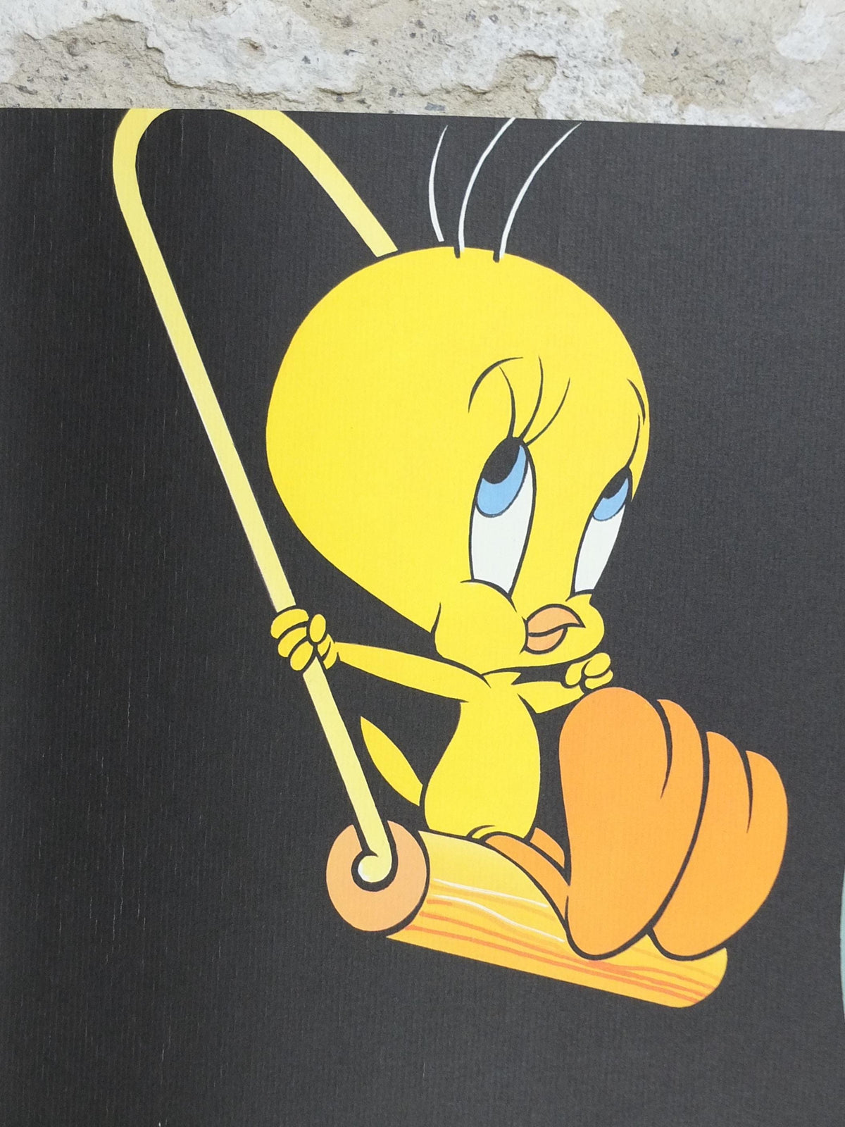 1995 Sylvester the Cat and Tweety Bird Poster, Looney Tunes and Merrie Melodies by Warner Bros, cartoon and comic wall art decor