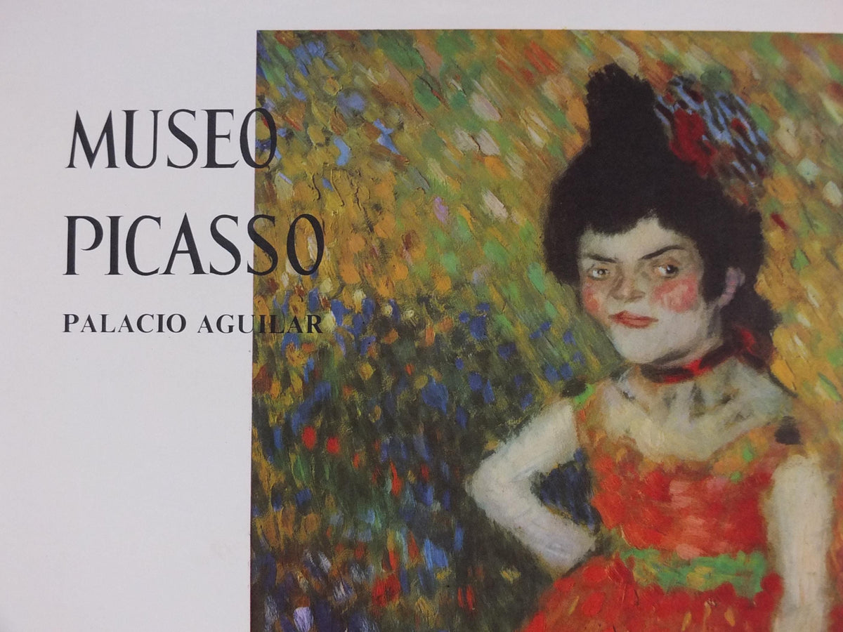 1966 Pablo Picasso Poster, The Dwarf Dancer, Danseuse Naine 1901, Blue period, Picasso Museum Barcelona, exhibition wall art decor