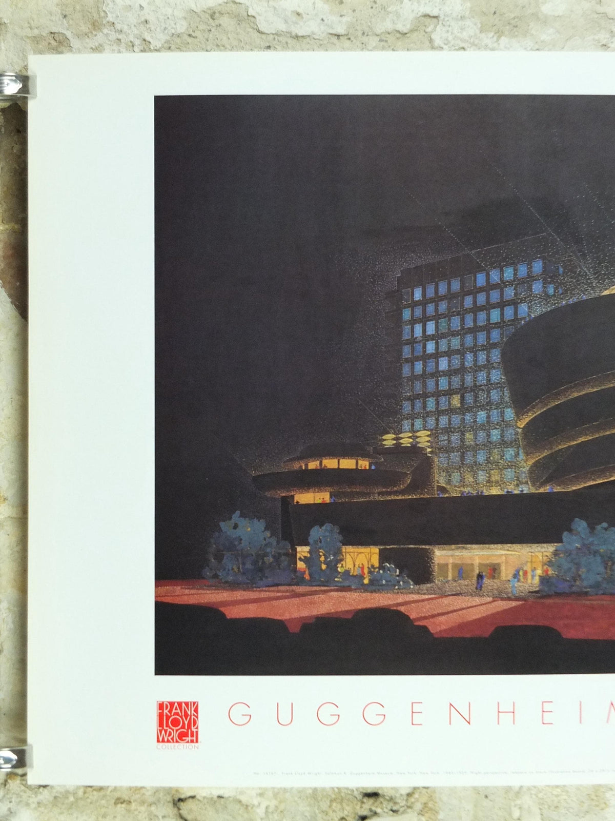 1998 Guggenheim Museum Poster, New York, Frank Lloyd Wright, Solomon R. Guggenheim, wall art decor