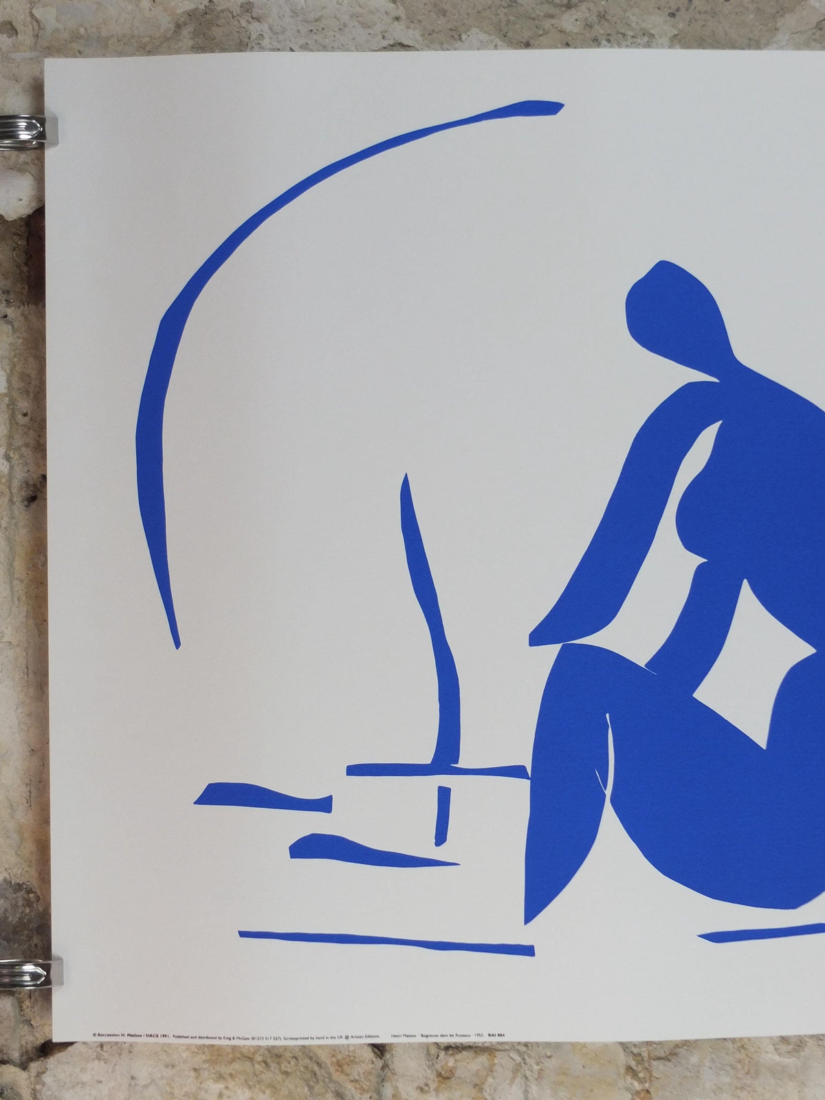 1991 Henri Matisse, Bather among the Reeds 1952, Blue Nudes, Fauvism, Modernism, Post-Impressionism expressionism, exhibition wall art decor