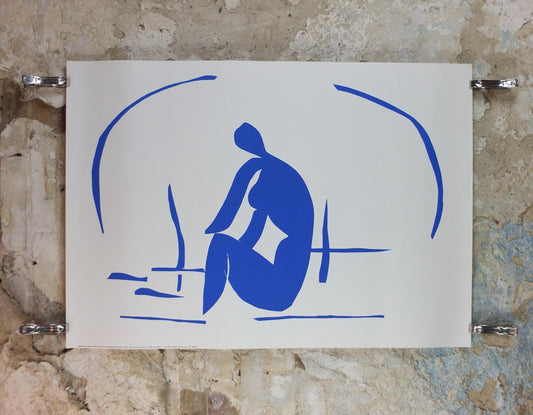 1991 Henri Matisse, Bather among the Reeds 1952, Blue Nudes, Fauvism, Modernism, Post-Impressionism expressionism, exhibition wall art decor