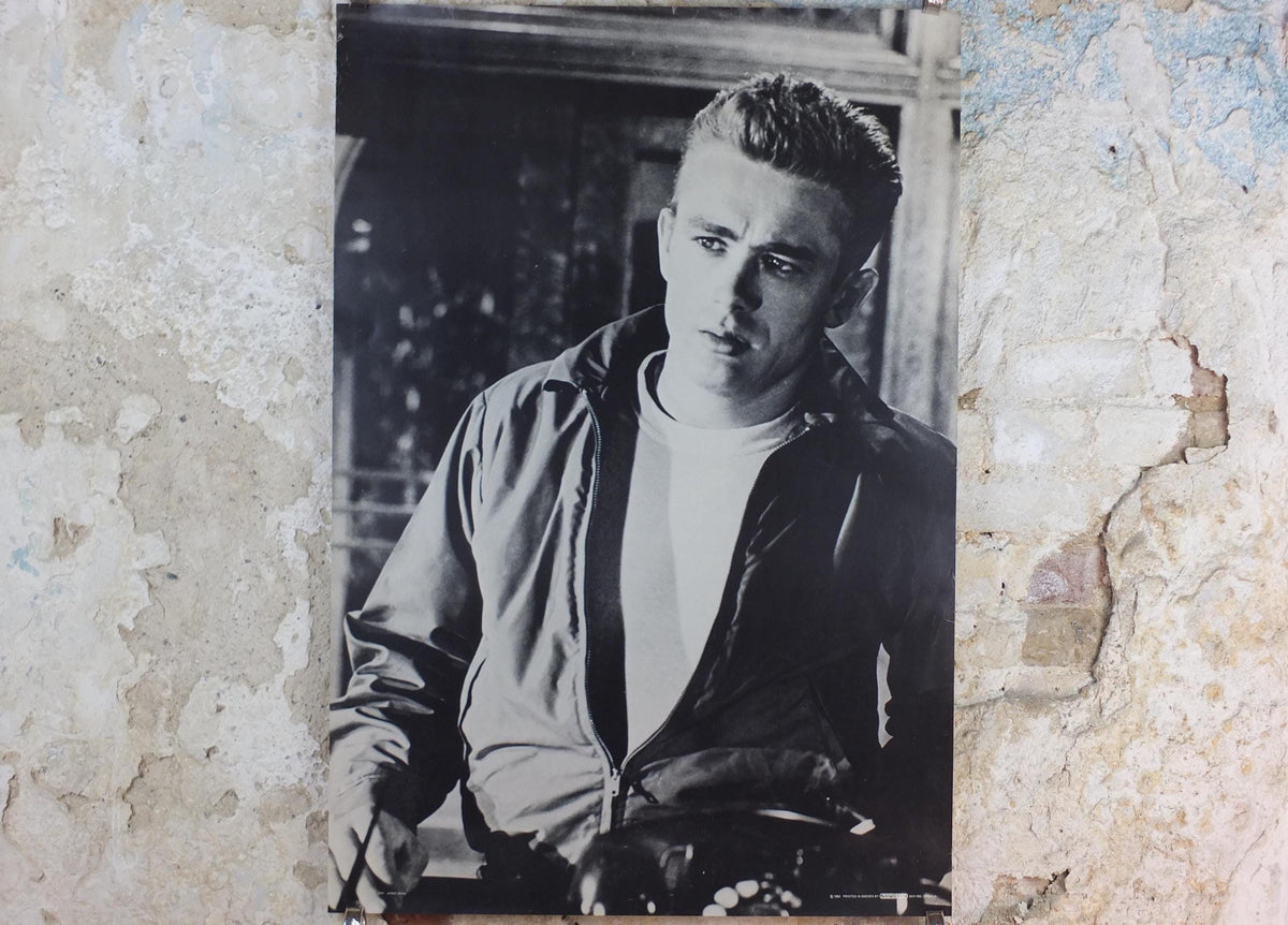 1980 James Dean Poster, Rebel without a Cause, made in Sweden by Scandecor, wall art decor