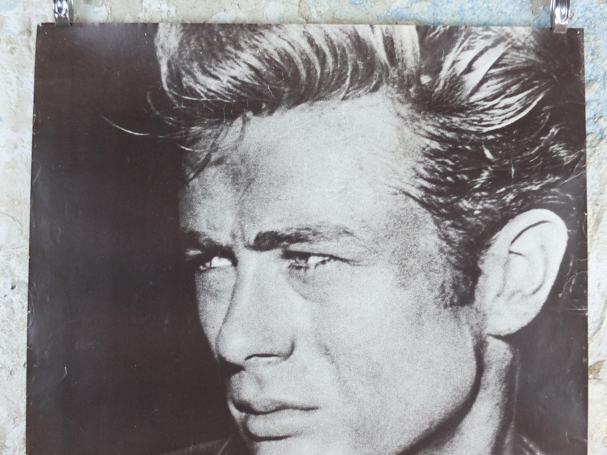 1980s James Dean Poster, Rebel without a Cause, made in Switzerland by Idealdecor, wall art decor