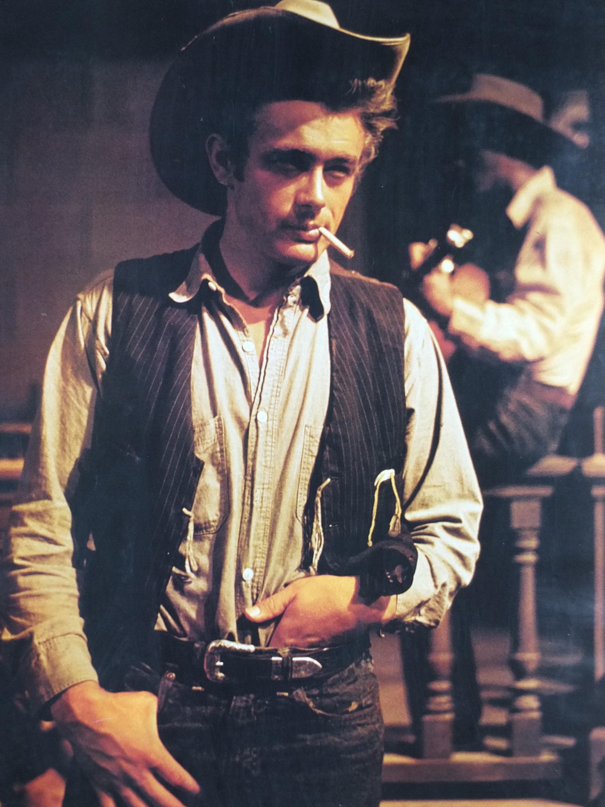1980s James Dean Poster, Giant 1956, made in Italy by Edizioni Quadrifoglio, wall art decor