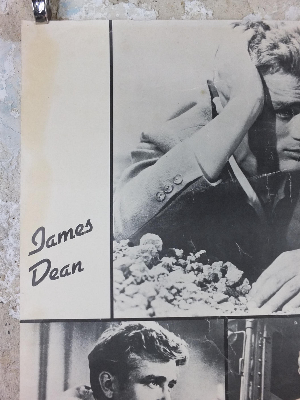 1979 James Dean Poster, Rebel without a Cause 1955 montage, made in Scotland by Pace Minerva, wall art decor