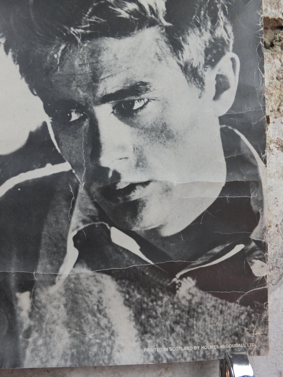 1979 James Dean Poster, Rebel without a Cause 1955 montage, made in Scotland by Pace Minerva, wall art decor