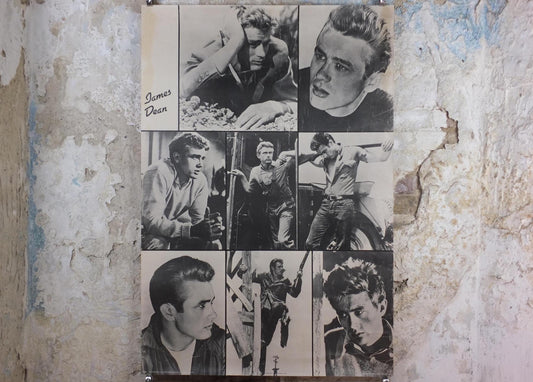 1979 James Dean Poster, Rebel without a Cause 1955 montage, made in Scotland by Pace Minerva, wall art decor