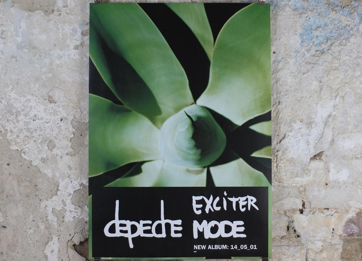 2001 Depeche Mode Poster, Exciter, 14 05 01, original promotion for the album, New wave synth pop rock, music wall art decor