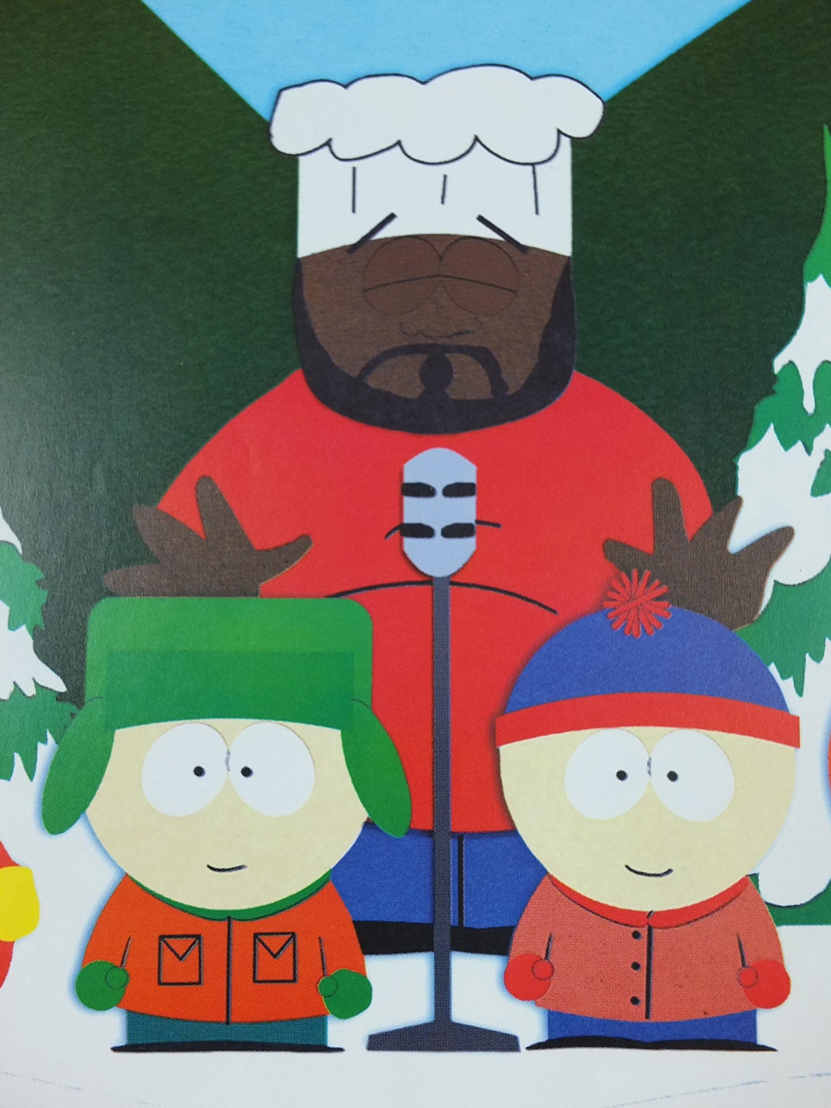 1998 South Park Poster, Chocolate Salty Balls, Chef Aid, Isaac Hayes, Trey Parker and Matt Stone, Cartoon Network, print wall art decor