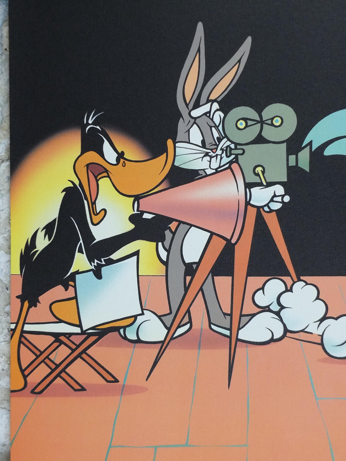 1995 Roadrunner & Wile E. Coyote Poster, Daffy Duck and Bugs Bunny, Looney Tunes and Merrie Melodies by Warner Bros, cartoon wall art decor
