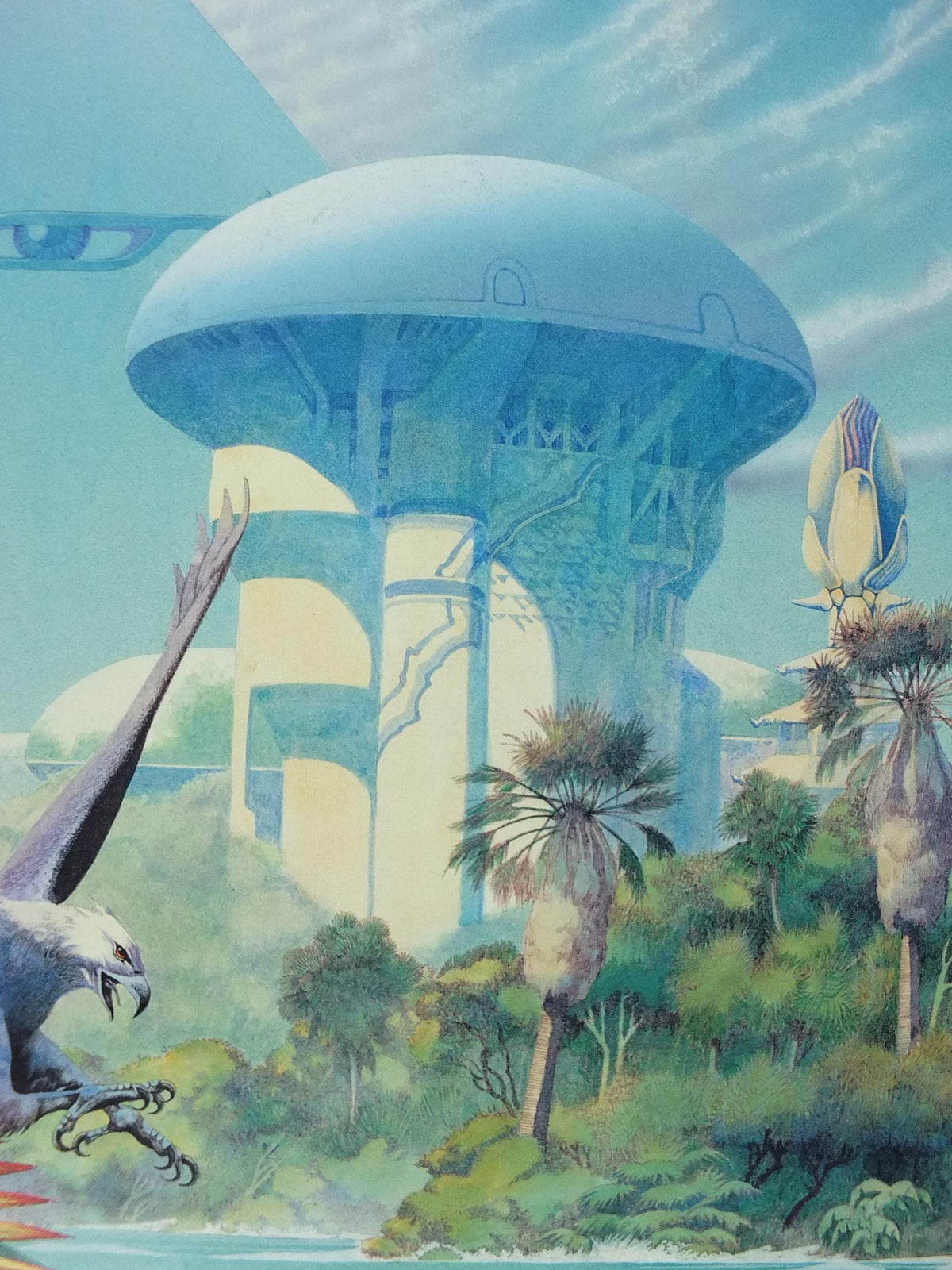1983 Asia Alpha Poster, by Roger Dean, Asia Pyramid, Eyes, Pomegranate Publications, fantasy landscape, wall art decor