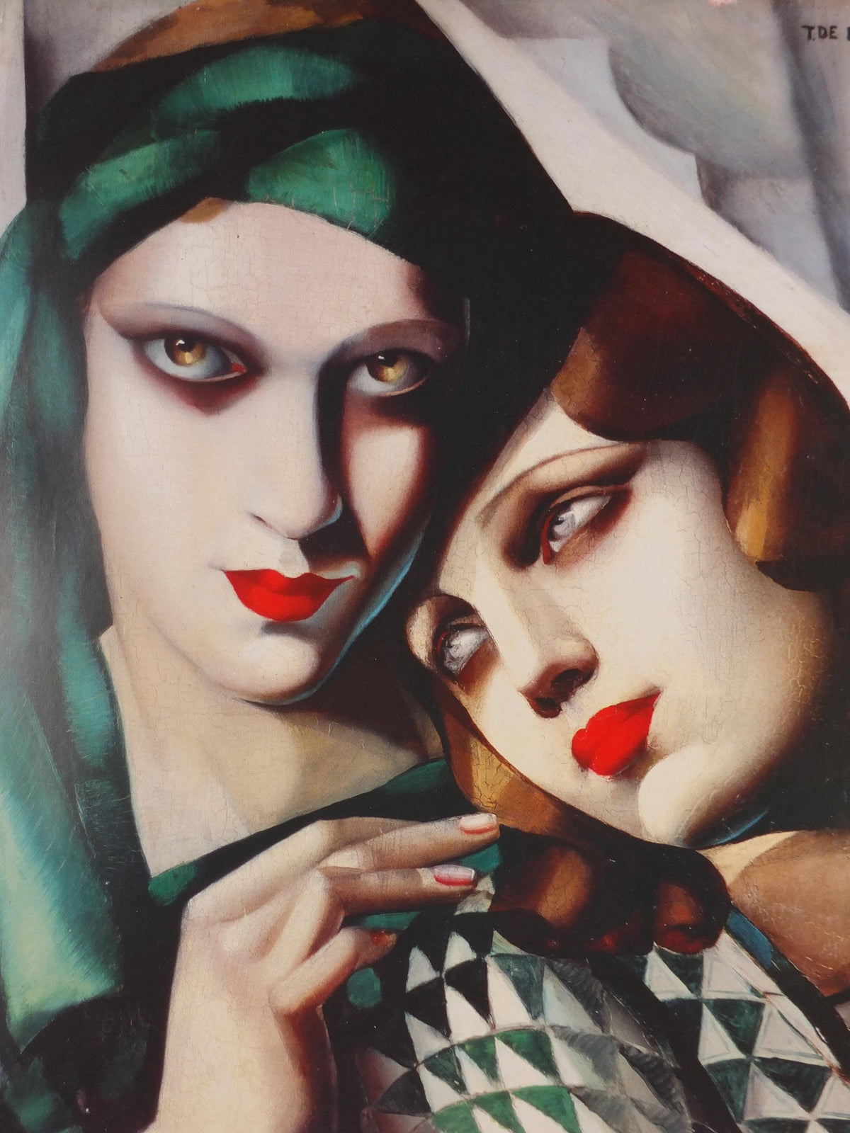 1994 Tamara de Lempicka Poster, The Green Turban 1930, Art Deco Nouveau cubism neoclassical gallery exhibition, wall art decor