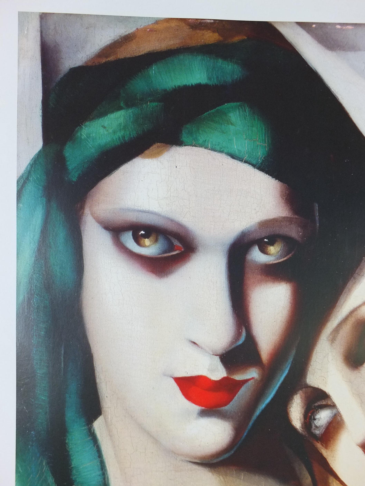 1994 Tamara de Lempicka Poster, The Green Turban 1930, Art Deco Nouveau cubism neoclassical gallery exhibition, wall art decor