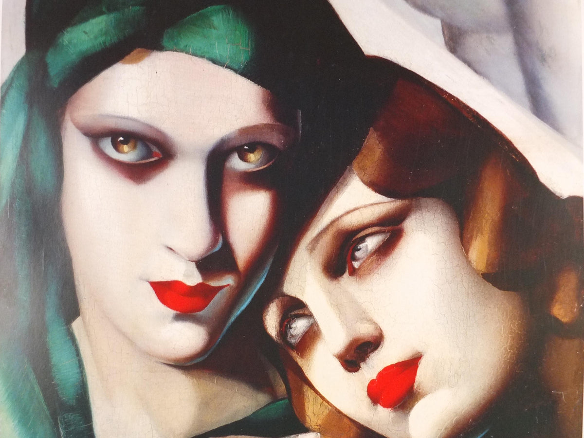 1994 Tamara de Lempicka Poster, The Green Turban 1930, Art Deco Nouveau cubism neoclassical gallery exhibition, wall art decor