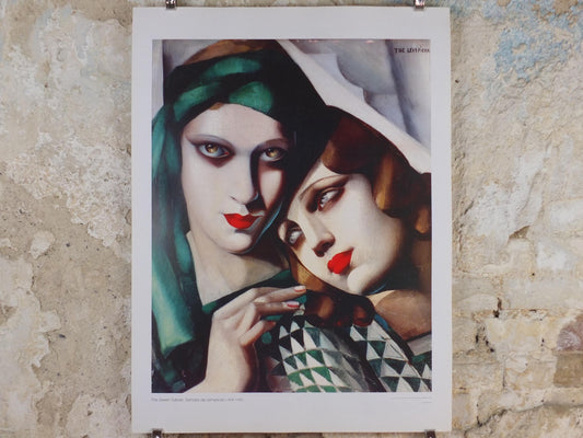 1994 Tamara de Lempicka Poster, The Green Turban 1930, Art Deco Nouveau cubism neoclassical gallery exhibition, wall art decor